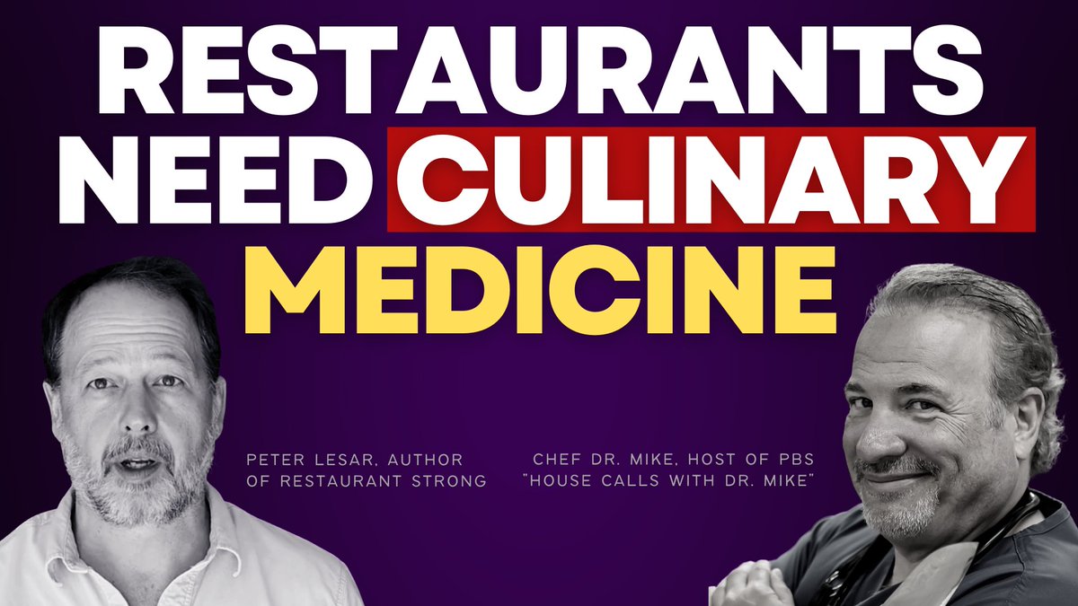 ChefDrMike's tweet photo. If you are in the food or restaurant industry, don't miss this exciting podcast with legendary entrepreneur Peter Lesar and me as we chat about Culinary Medicine, CMAK (Culinary Medicine Approved Kitchen) recognition, and much more!
https://t.co/LVlnoAFHlH https://t.co/dQGUj41g2K