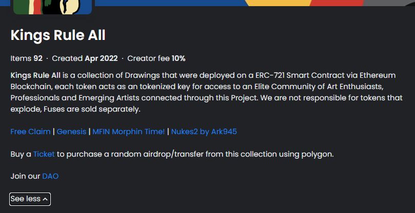 ark9451's tweet photo. Drop your Art,🔗, tag @opensea & #yourhashtag
https://t.co/RJ1zveEyY2 @opensea
#kingsruleall #nfts #nftcollection #NFTJapan https://t.co/RiI0w9slg3