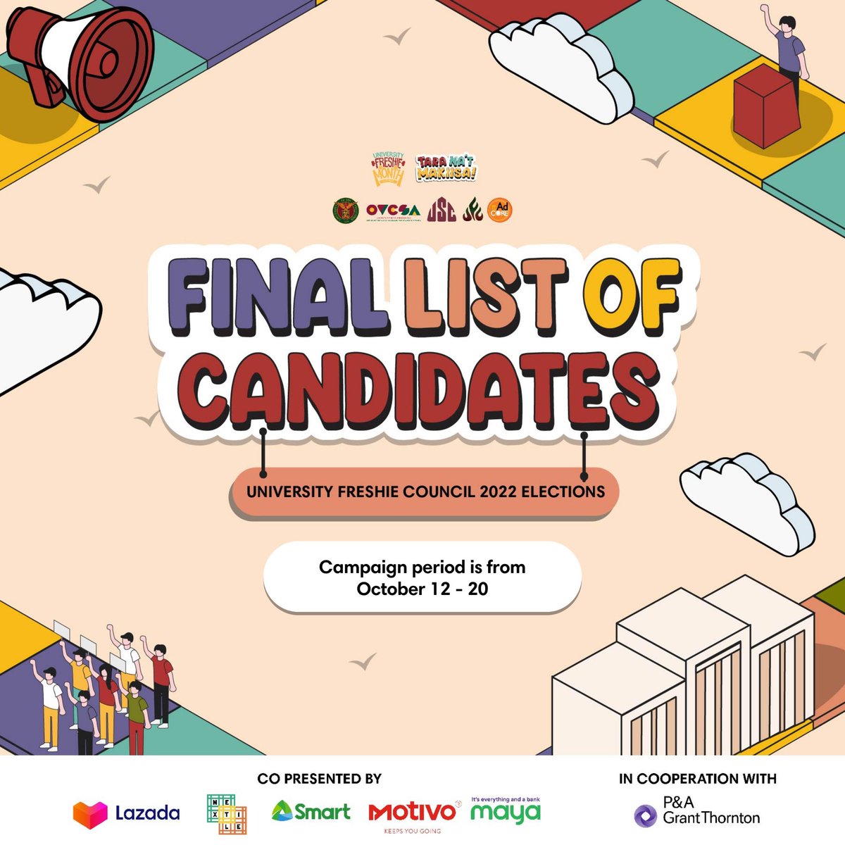 UP_UFM's tweet photo. Listed below is the final list of candidates for the Executive Committee of the University Freshie Council 🌻

#HumanayTumindigUFC
#TaraNaMakiisa
#UFM2022 https://t.co/cL1IU3Rf1K
