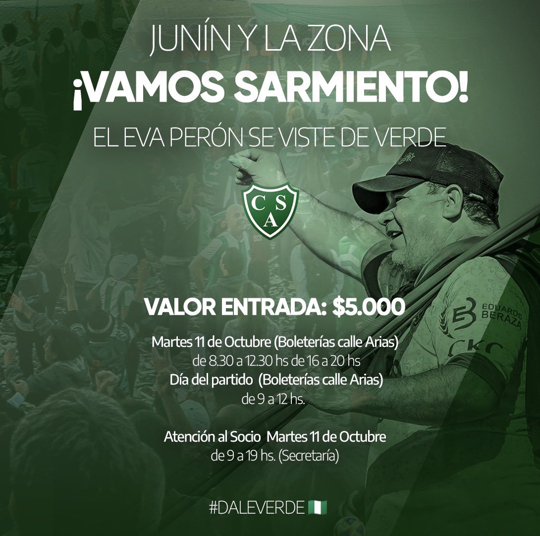 🏟 ¡El Eva Perón se viste de verde! 💚

#DaleVerde 🇳🇬