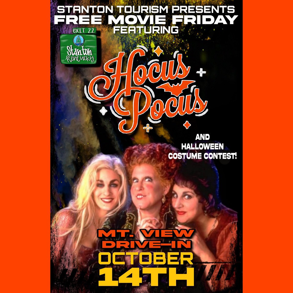 ExploreStanton's tweet photo. Sissstttaaaaaaassss!!!! Are you ready for #FreeMovieFriday this week!?

We sure are…and there’s a fantastic addition!

🌙Gates open at 5pm so you can shop some of our fantastic Stanton Pumpkin Fest vendors until 7!

🌙Costume contest will be at 6:30

🌙Movie starts at sunset! https://t.co/31FtD781Pe