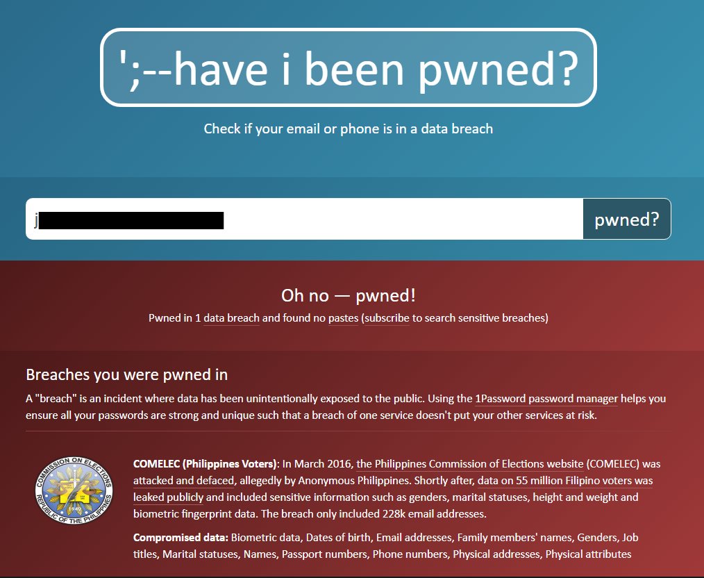 unanaismyname's tweet photo. Bilang biktima ng dalawang major data breaches, how can I trust the Philippine government na kaya nilang ingatan ang personal nating mga impormasyon? #RejectSIMCardReg https://t.co/6WX1xFGnEf