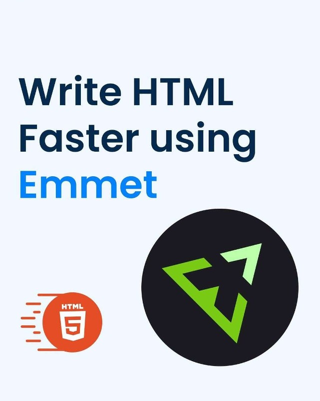 developerzahir's tweet image. Emmet is a set of plug-ins for text editors that allow for high-speed coding 🔥
For better understanding, you can view the emmet cheat sheet - docs.emmet.io/cheat-sheet/ 🙌
#html #html5 #htmltricks #emmet #htmlshortcuts #developerzahir