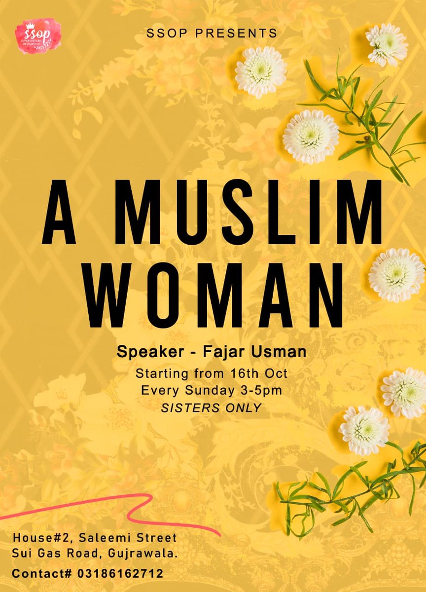 m60775903's tweet photo. Being a woman is a great responsibility which most of us neglect and don't have enough knowledge about it.
What are her qualities? 
 How to face the difficulties of this life? 
Dm for details 
#MuslimGirls #Woman_Life_Freedom 
#Faisalabad 
#justiceforsara https://t.co/qoqYeHFhLQ