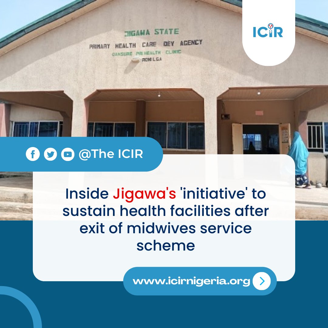 TheICIR's tweet photo. Inside #Jigawa's 'initiative' to sustain health facilities after exit of midwives service scheme.
_
Read the full story here:๐
https://t.co/9POxV91vpQ
_
#HealthReportingFellowship #ICIRHRF #theicir #hrf #BHCPF #MidwivesServiceScheme https://t.co/KwuGwU6umM