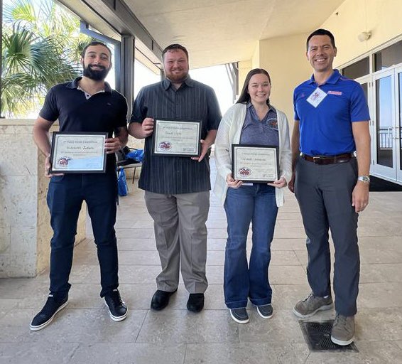 Congratulations to Elizabeth Chmielewski 🥇 Daniel Clein 🥈and Giovanni Ladeira 🥉! 🥳 Winners of the <a href="/uf_ansci/">UF IFAS Animal Sciences Dept.</a> poster competition at the <a href="/UF_ANS_GRAD/">UF Animal Science Graduate Program</a> Symposium!