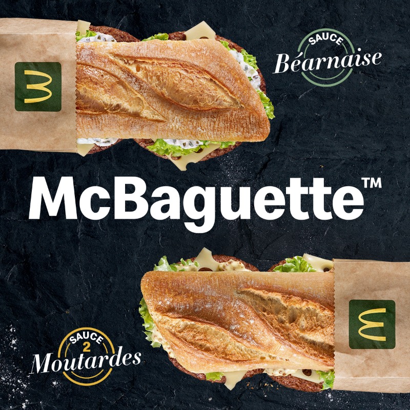 McDonaldsFrance's tweet photo. RT si t’es sauce moutarde, like si t’es sauce béarnaise 🥖🥖