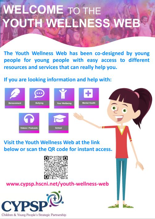 cypsp's tweet photo. NO young person should feel alone &amp; should feel they can get the support they need when they need it any time or any place, no matter how big or small the situation-Youth Wellness Web has been co-designed for easy access to resources &amp; services that can really help you scan QR👇 https://t.co/uEHibAPXkQ