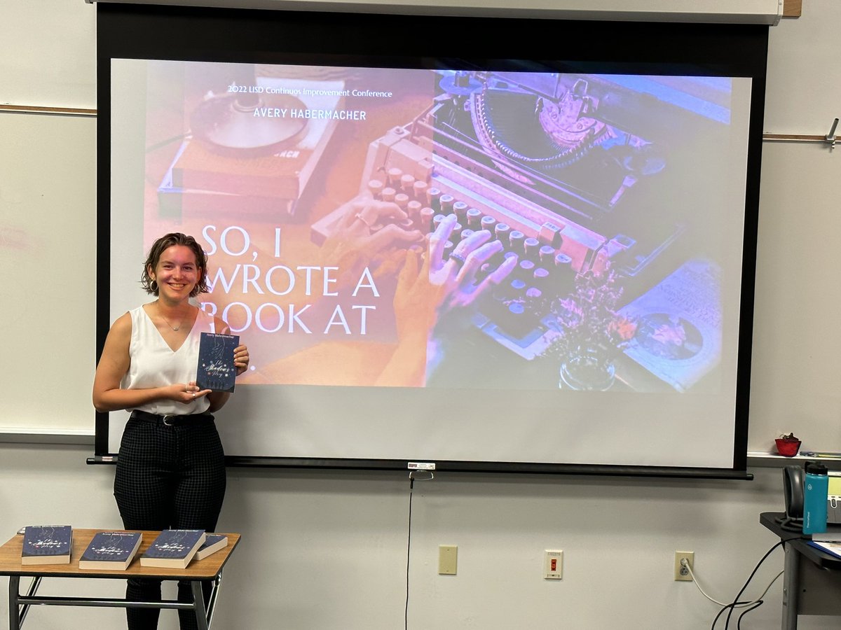 #LISDCIC Stop by for-  So, I Wrote a Book at 16… Room 1326 Lecture Hall A at LHS #1LISD