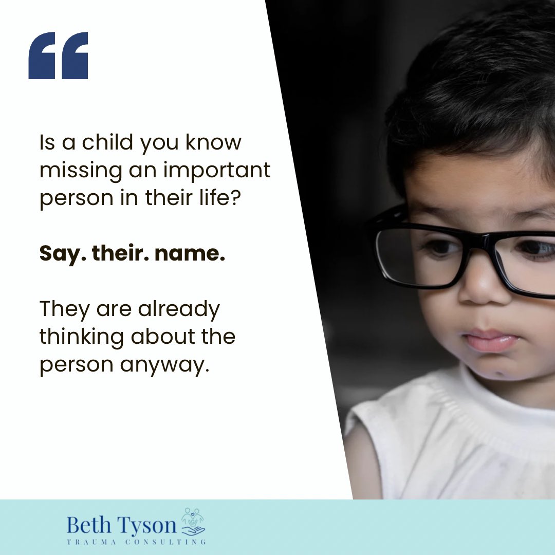 author_tyson's tweet image. Help a child who is grieving by keeping their loved ones memory alive. Physical death or separation of any kind doesn’t end emotional relationships. @RobynBrickel @RobinCogan @TurnAroundMom @ACEsIngrid @AllisonMaxon @