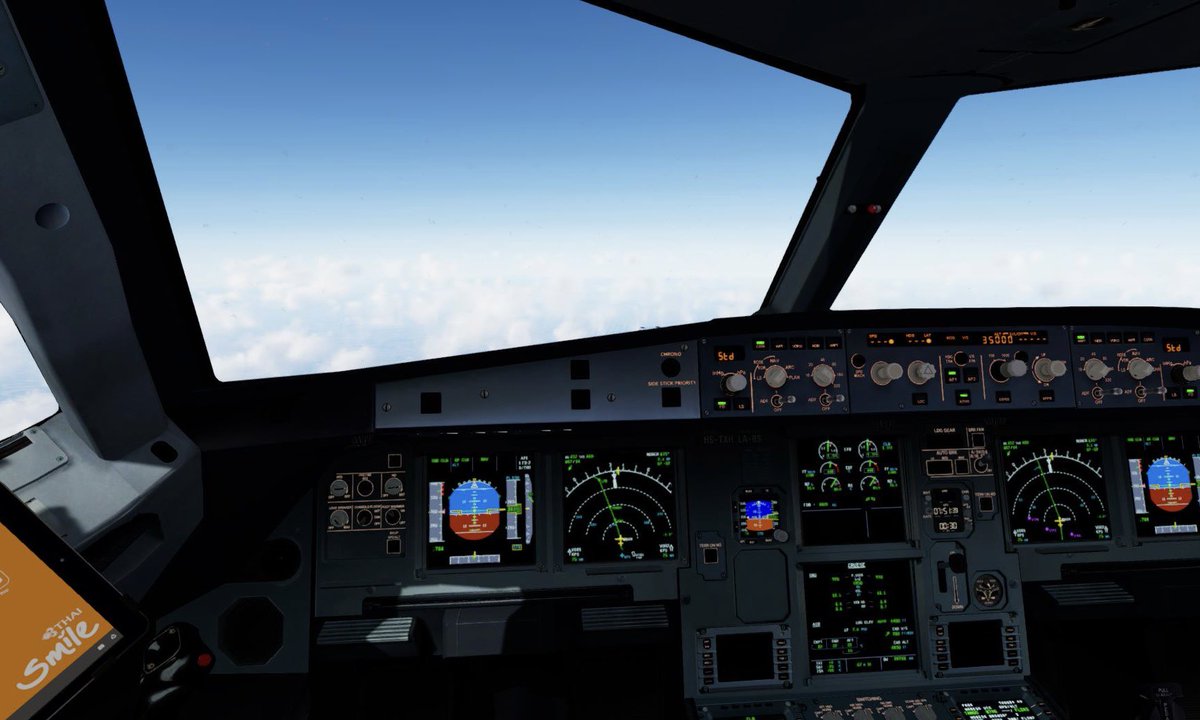 yann_aviation's tweet photo. Pouvoir faire tourner #Prepar3D à 35 fps constants, avec #FSLabs, #ORBX, #ActiveSky, #REXSkyForce, #IVAO et plein de scènes ? Un rêve que je n’imaginais pas possible il y a encore quelques semaines, mais qui est désormais une réalité. Voilà qui me redonne envie de voler !! 😌 https://t.co/8bhREfpMJl
