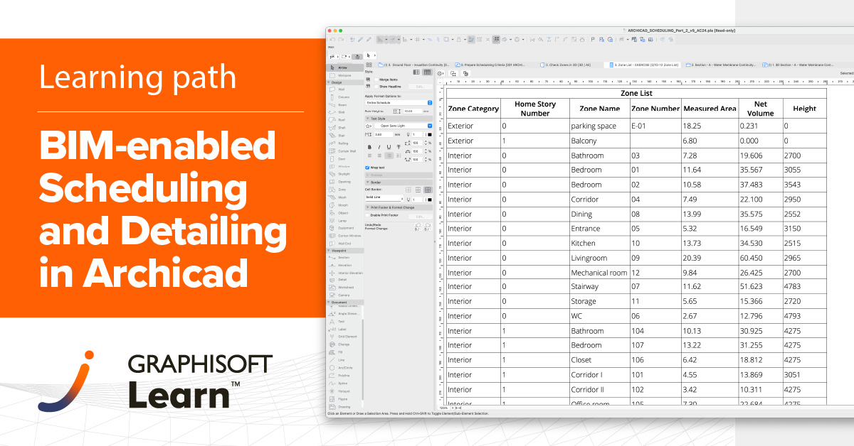 📣 Last call! 📣 
Take your skills up a notch (or five) with the latest Graphisoft Learn learning path. Learn how to master and benefit from accurate scheduling and detailing in a trainer-led course. The course kicks off on October 12th, save your seat! 👉 learn.graphisoft.com/visitor_catalo…