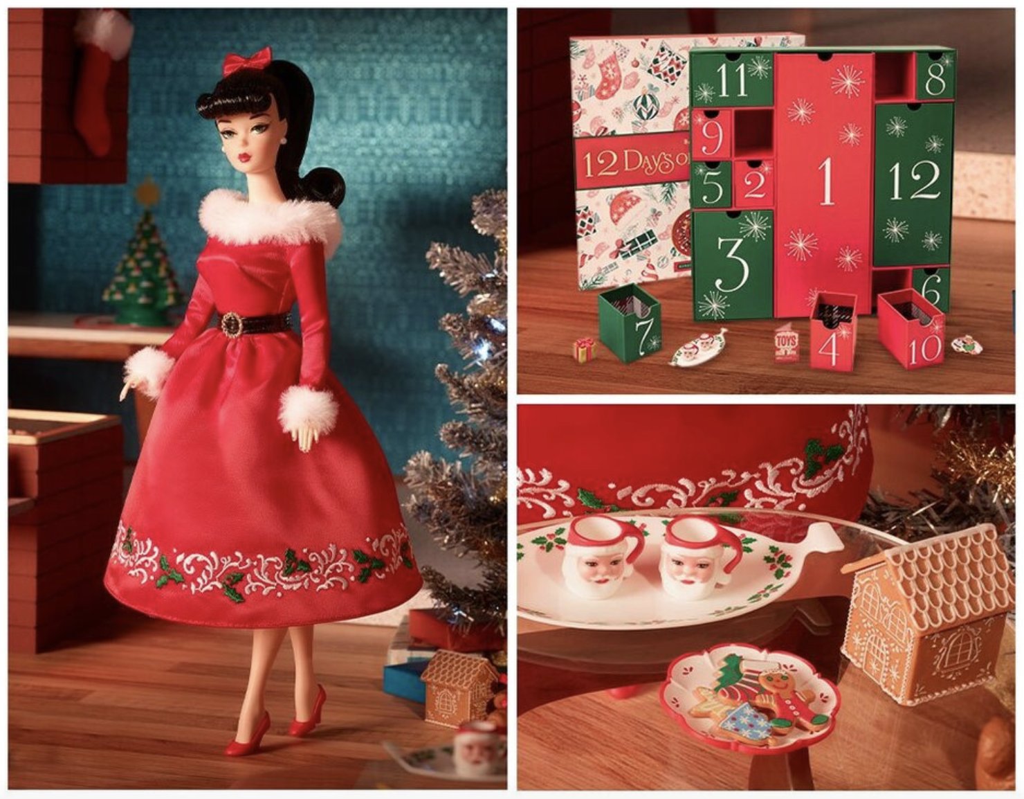 Vintage barbie christmas sale