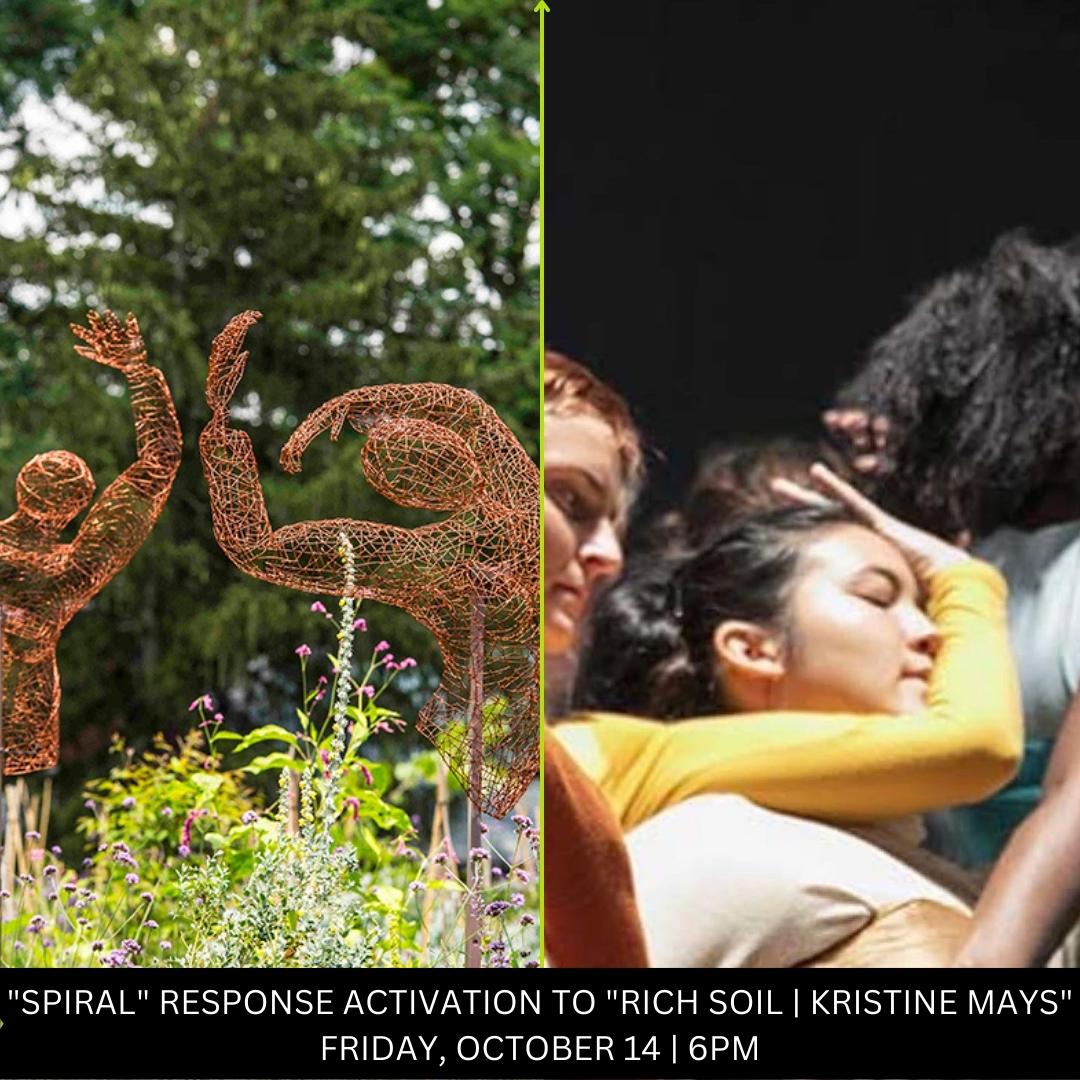 gloATL's tweet photo. FRIDAY: "Spiral" response activation to "RICH SOIL/ Kristine Mays." - https://t.co/YpKraJVdiM https://t.co/tj1THdMolB