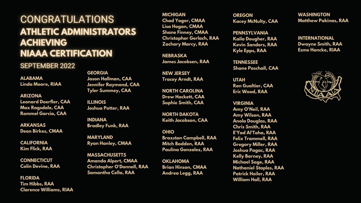 NIAAA9100's tweet photo. Congratulations to the 56 individuals that earned a designation in September! Way to go 🎉 https://t.co/BCKI2Vj6Vx
