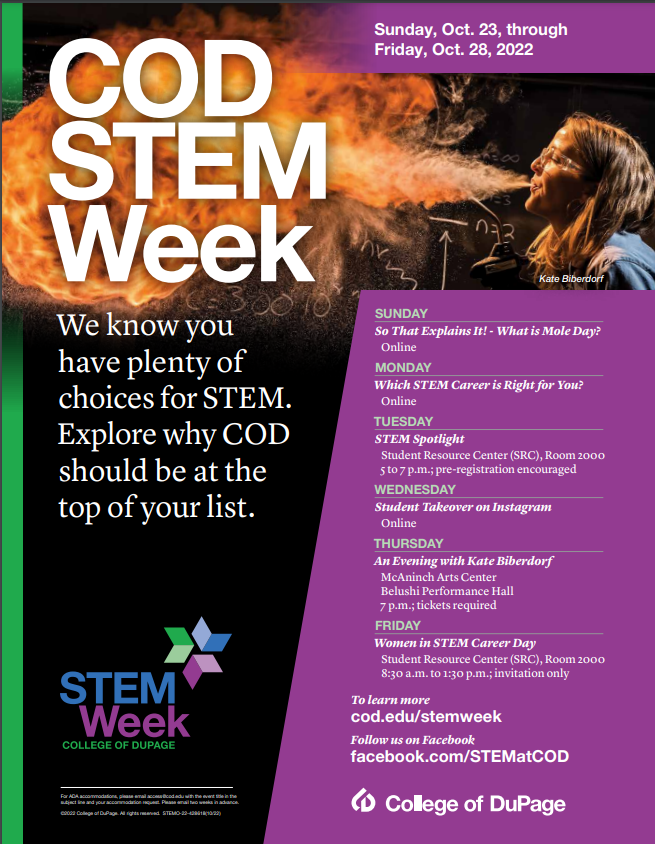 WNScience's tweet image. COD Stem Week 10/23-10/28