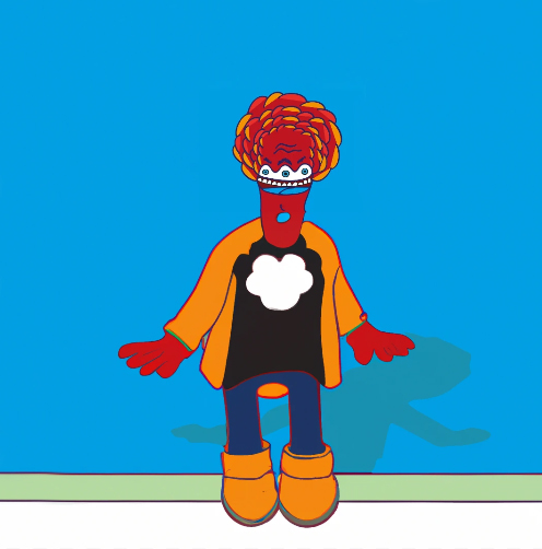 #gm
here's another one of my old characters design  completed by <a href="/OpenAI/">OpenAI</a>. not bad 😙

#characterdesign #iA #dalle2 #digitalart #illustration #character #brain #cloud