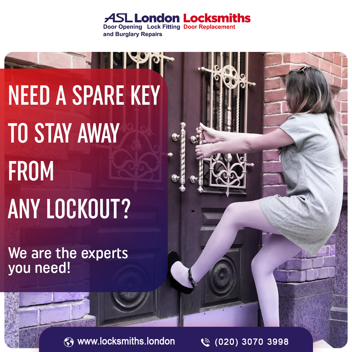 LondonSteelDoor's tweet image. Having a spare key to your locks is indeed one of the safest options. 

Want to safe yourself from getting lockout?
Well, reach out to us and get a spare key now. 

#Sparekey #Doorkey #Lockerkey #GateKey #asllocksmith #asllondon  #asl #key #keys  #asl #doorlock