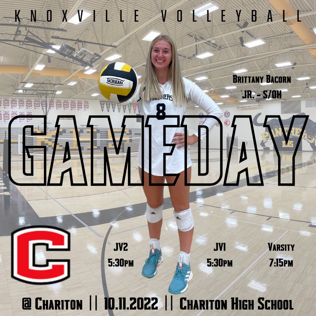 It’s Game Day!!! 🖤💛🏐💛🖤

All three levels are heading South on Highway 14 to take on the Chargers

🏐JV1 &amp; JV2 @ 5:30 pm
🏐Varsity @ 7:15 pm 

#panthervolleyball