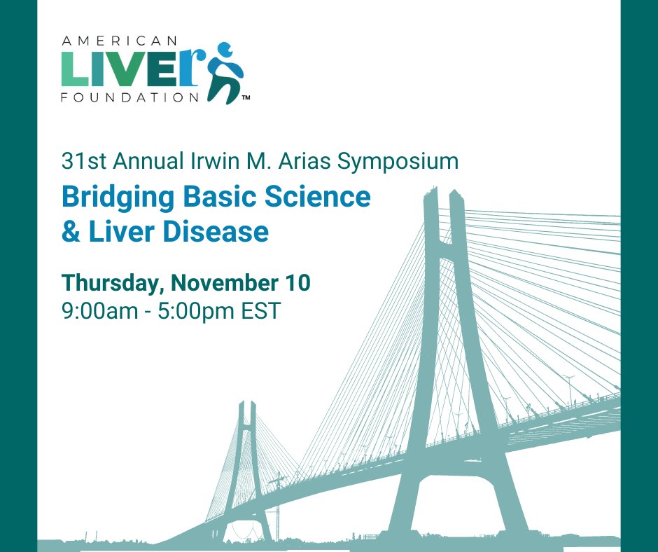 liverUSA's tweet photo. We are 30 days from the 31st Annual Irwin M. Arias Symposium! For the 31 years, ALF has been proud to host the symposium and bridge basic science and liver disease. Learn more about and register today: https://t.co/fnLfs7TC0N https://t.co/wOC49QzpPY