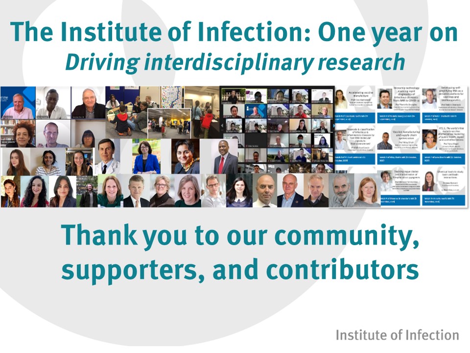 It's our one year anniversary this month! 🎉 🧵A thread: Reflections of the Institute of Infection one year on: What we do, our community, and who we are indebted to...