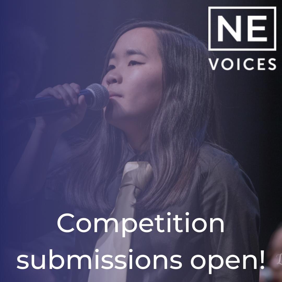 #nevoices2023 competition submissions and group registration are officially OPEN! Head to ne-voices.com to apply to compete!