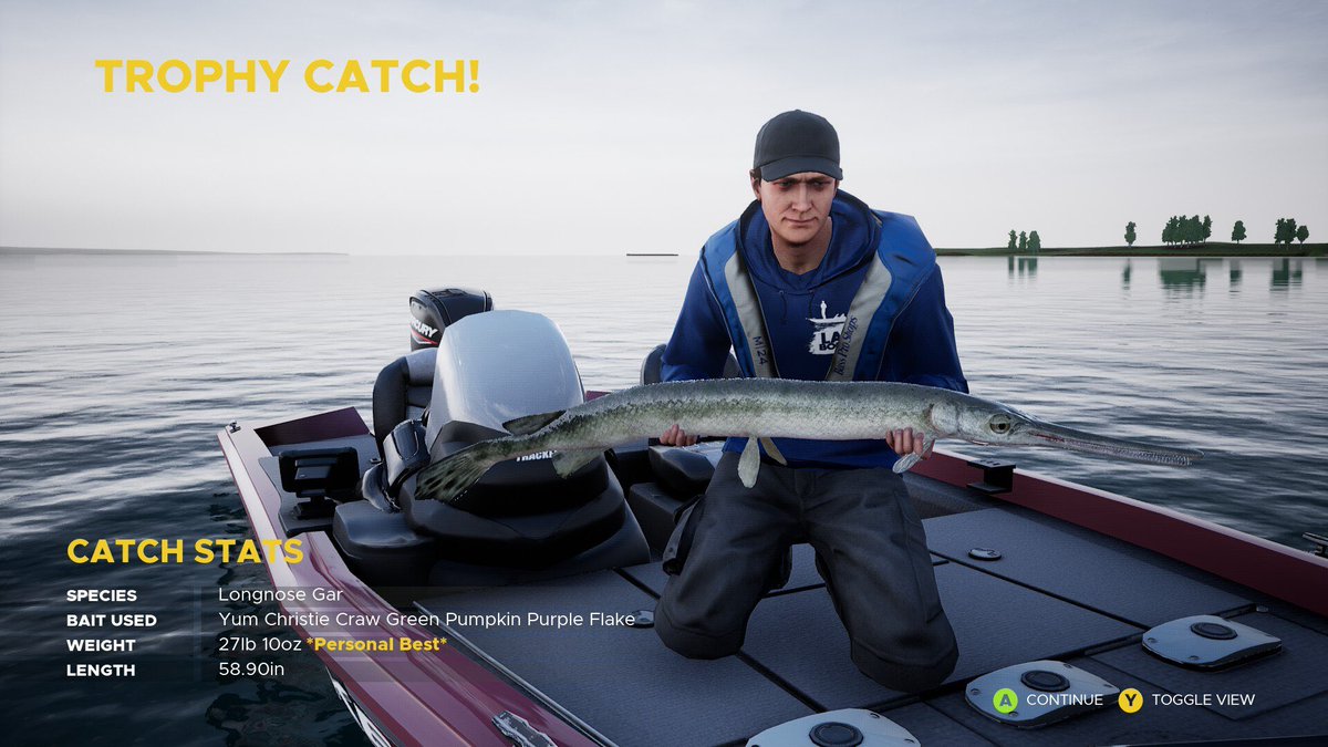 KanesFishing's tweet photo. Three trophy catches, including two new personal bests for Longnose Gar and Smallmouth Bass, and a 15lb 2oz Largemouth Bass.
#FishingSimWorld #FishingSimWorldBassPro #LongnoseGar #SmallmouthBass #LargemouthBass #Bass https://t.co/O2iSQwNSvg