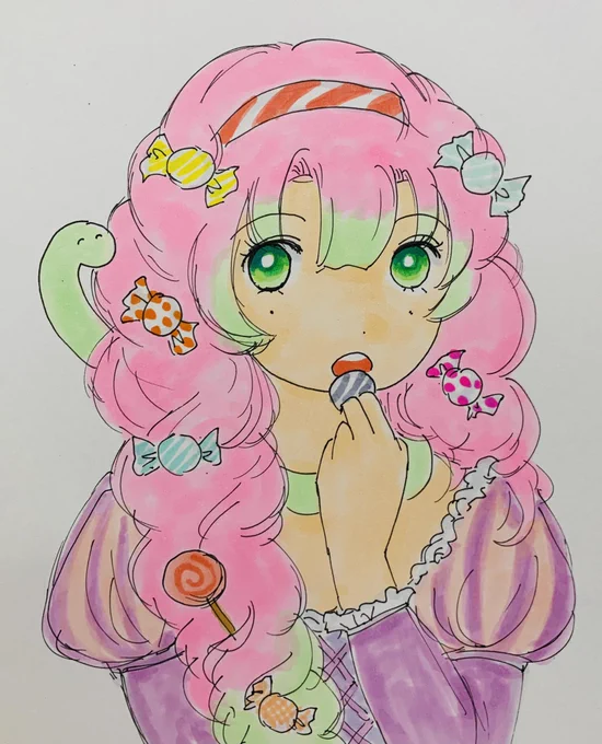 食いしん坊なRapunzel…(≧▽≦)おやすみ…世界…(¦ꃩ[▓▓]|)彡 サッ 