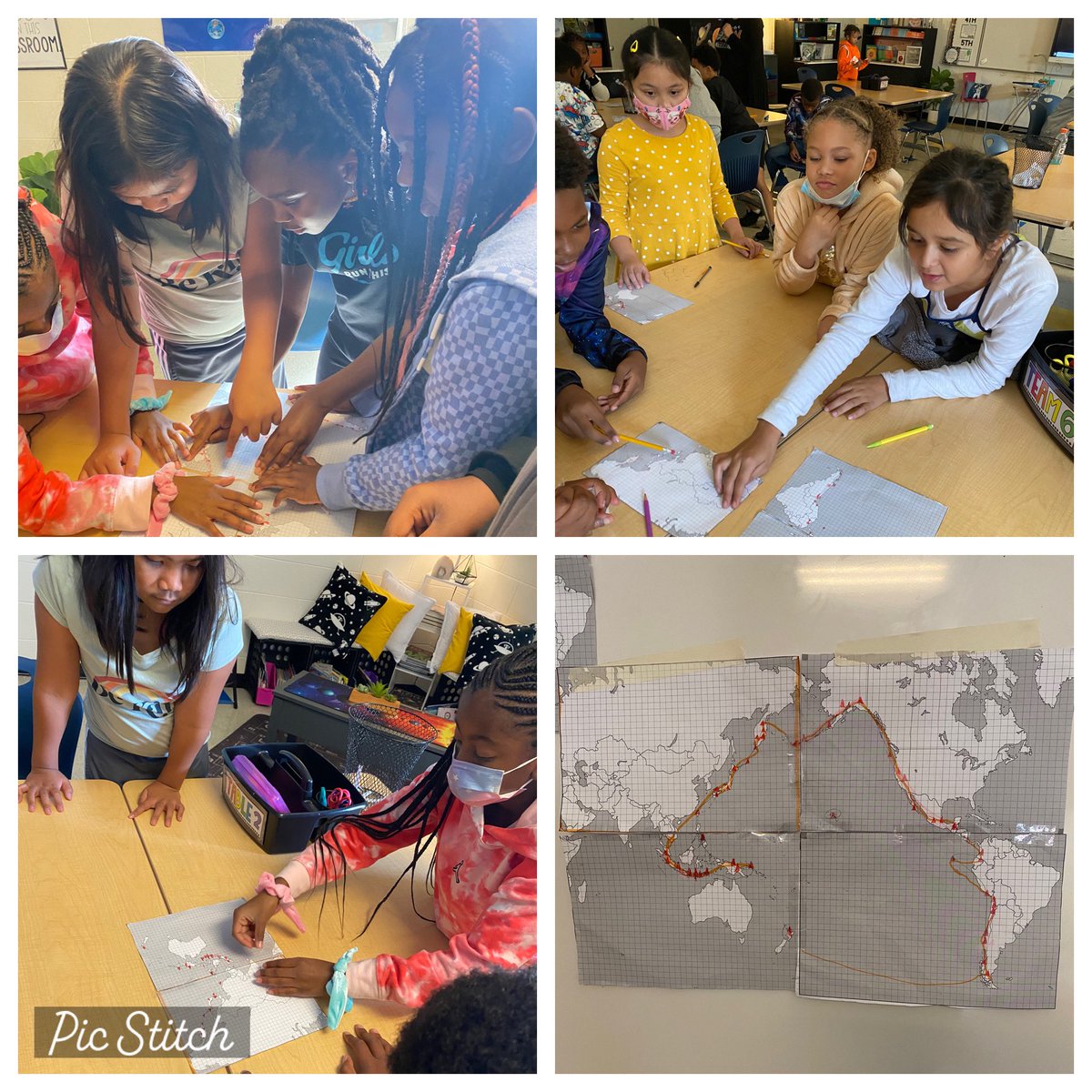 Fourth grade scientists at Middleton Elementary are plotting volcanos to map the Ring of Fire. 🌋 <a href="/CCPS/">Charles County Public Schools</a> <a href="/AMESeinsteins/">Middleton Science</a> <a href="/AMES_Principal/">Arthur Middleton ES</a>
