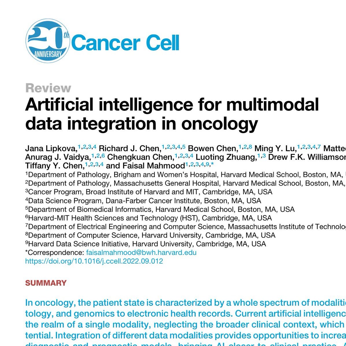 Faisal Mahmood tweet media