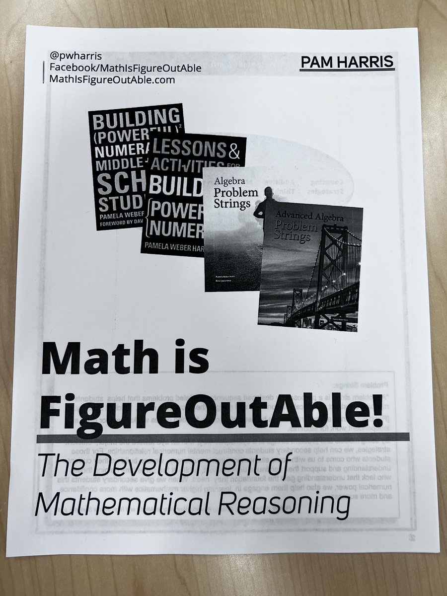 Ready for some Math PD with <a href="/SolonCSD/">Solon CSD</a> Middle School Math team and <a href="/pwharris/">Pam Harris</a>