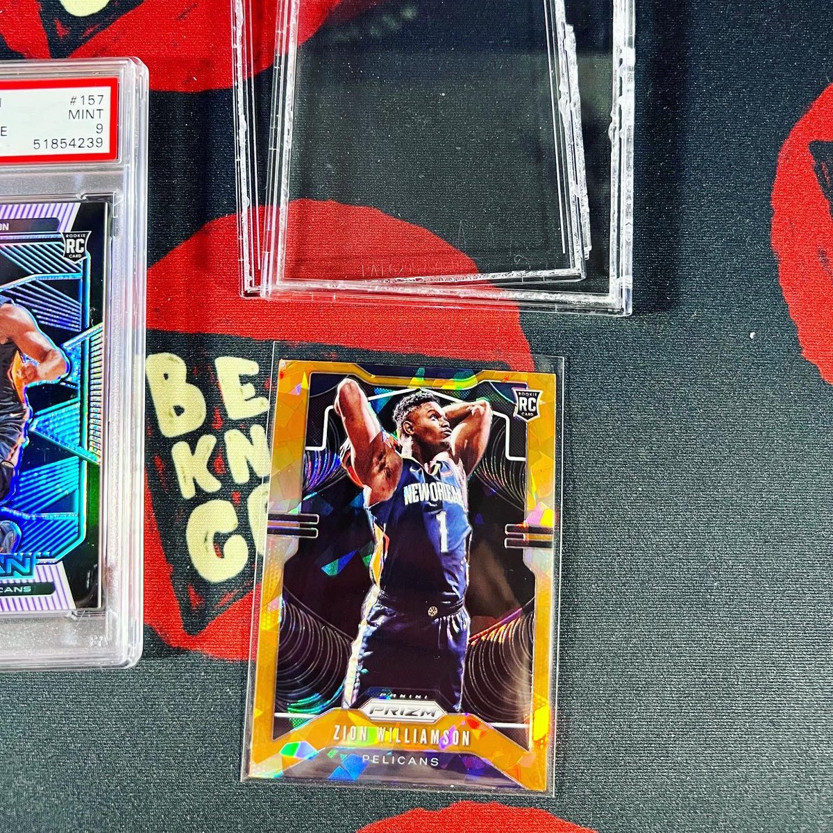 BeauKnowsCards's tweet photo. 🔸That Zion Prizm Orange Ice got a PSA 9! Check out the sub transformation from a BGS 8.5 #zion #nba #PSA https://t.co/CiZ93qoL48