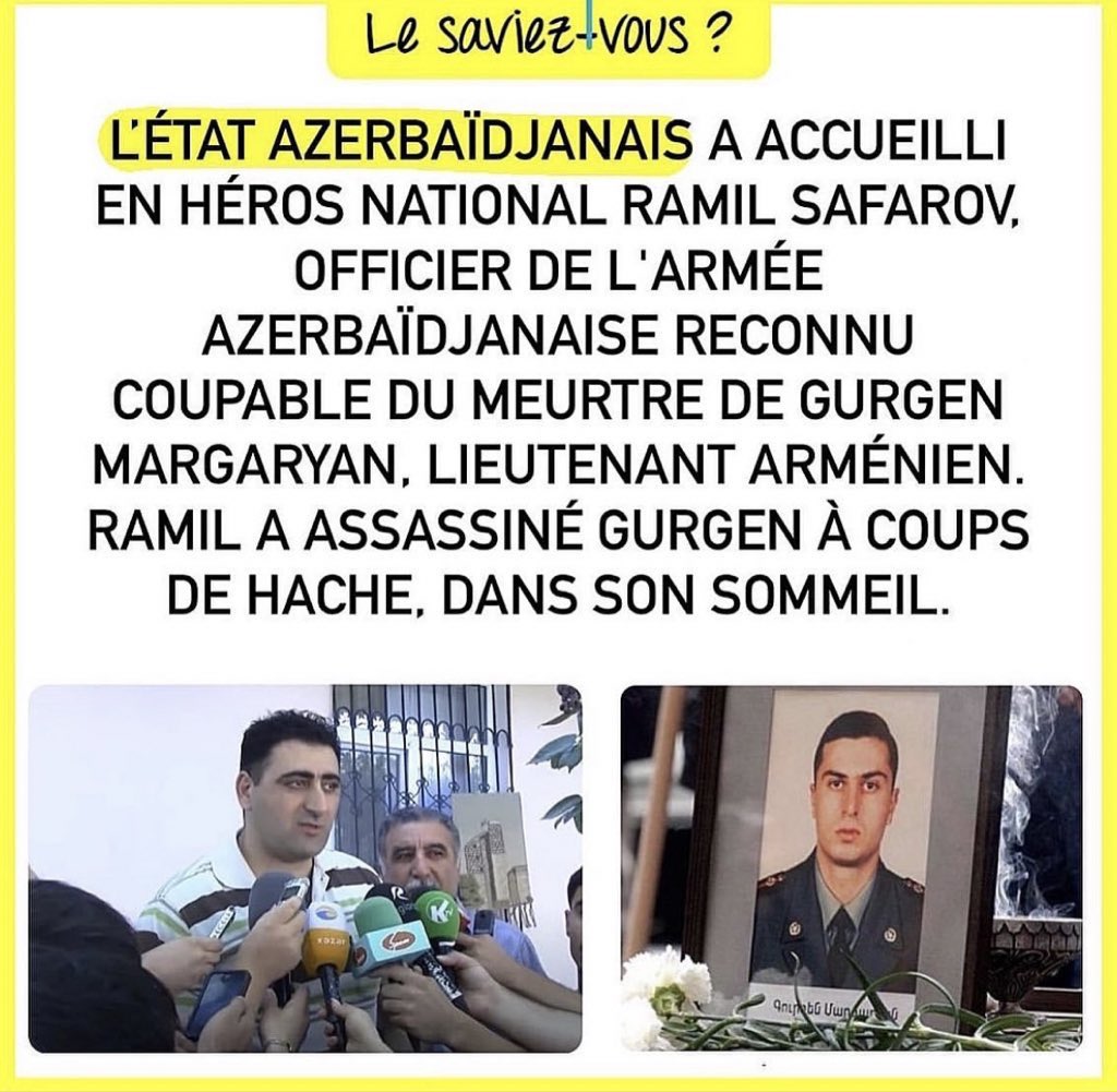 ChMirzoyan's tweet photo. @rahman2609m « Le terroriste arménien » alors que c’est l’inverse #terrorismeazeri #StopAliyev #Armenia #standwitharmenia #savearmenia https://t.co/SRzIdJZne7