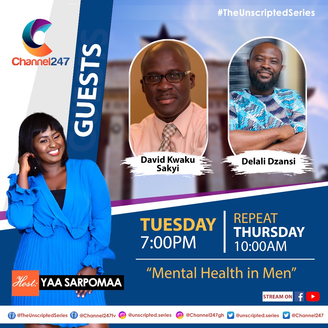 ysarpomaa's tweet image. Tonight on @theunscripteds we are discussing &quot;Mental Health in Men&quot;
Tune in at exactly 7pm on Channel 247

#talkshow #TheUnscriptedSeries #TV
