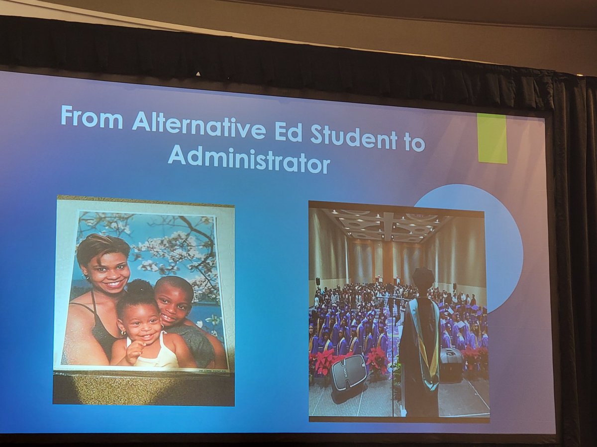 So amazing to hear the story about an educator who was lifted up by alternative education! There are more of us out there! 🧡💙Thank you @LateshiaWoodley #NDPC #dropoutprevention #alternativeschools