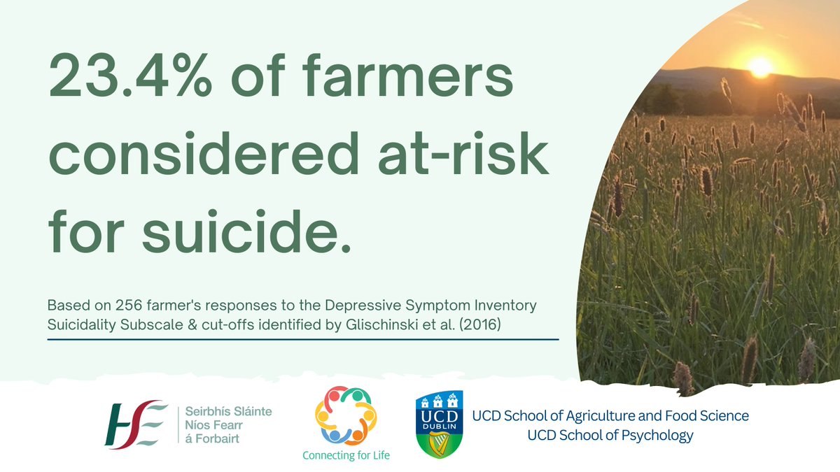 Joining us live on FB at 7pm this evening We'll be chatting with @ParryJea Principle of @GurteenCollege & also @ACTually_Alyson @tomas_russell will be discussing the findings of the @ucdagfood research project funded by @NOSPIreland #AgMentalHealthWeek