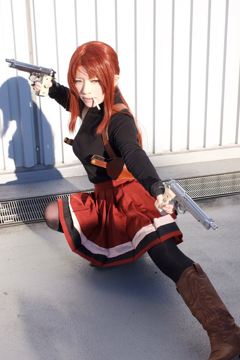 「#銃を構える姿だけで10RT来たら強者 全部、コスサバじゃねーか(笑)あ、この姿」|うおぬまゆうのイラスト