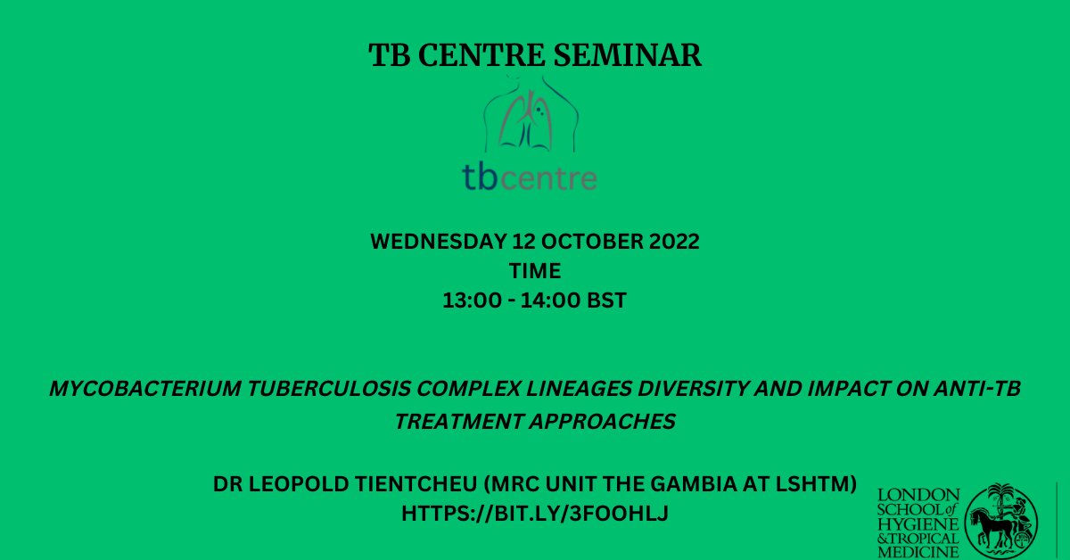 LSHTM TB Centre (@LSHTM_TB) on Twitter photo 2022-10-11 13:24:50