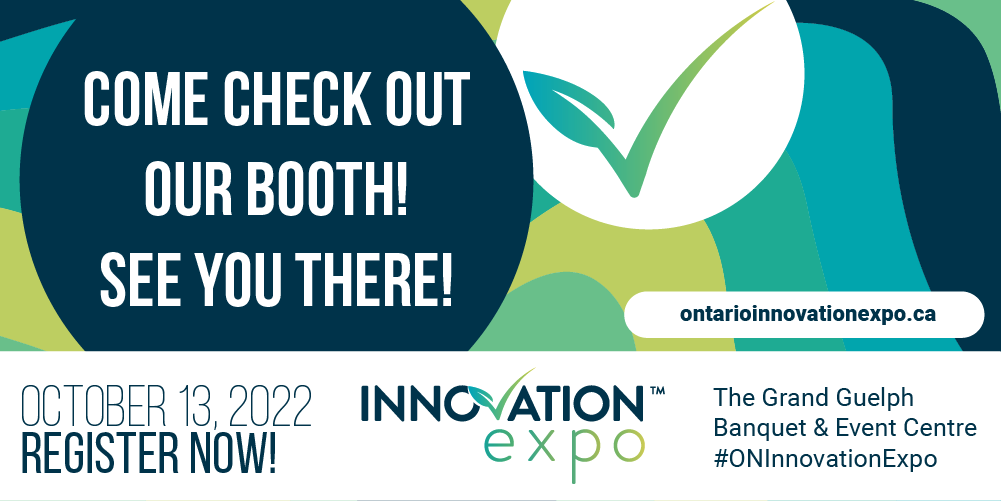 If you're in the Guelph-Wellington region, come see us at the #ONInnovationExpo this Thursday, October 13th! 👋 @InnovateGuelph

It's free to attend! For details and registration, follow this link 👉 bit.ly/3SXtPjQ