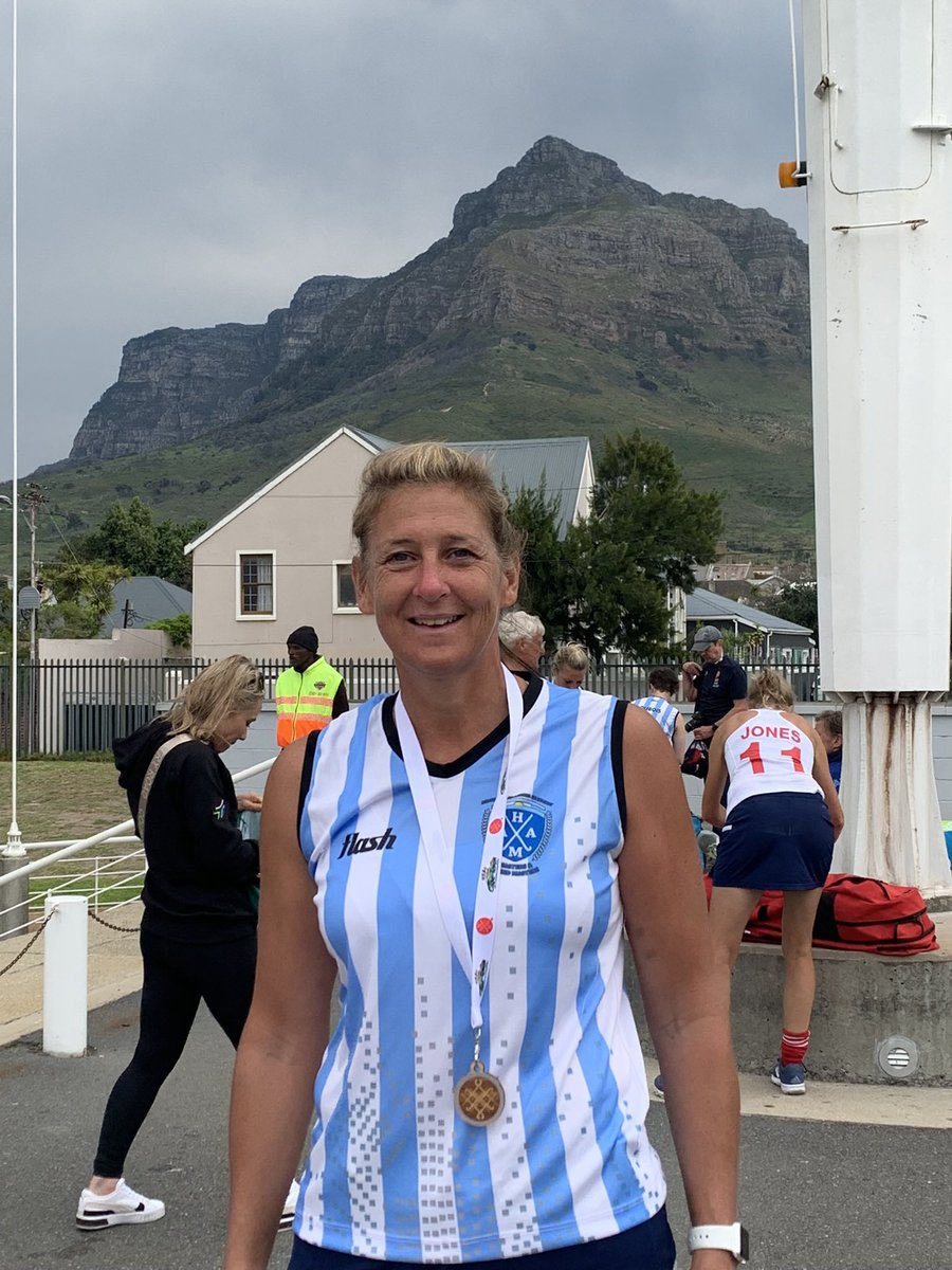 Not quite the medal we wanted but still very proud to win silver medal in the Masters Hockey World Cup in South Africa