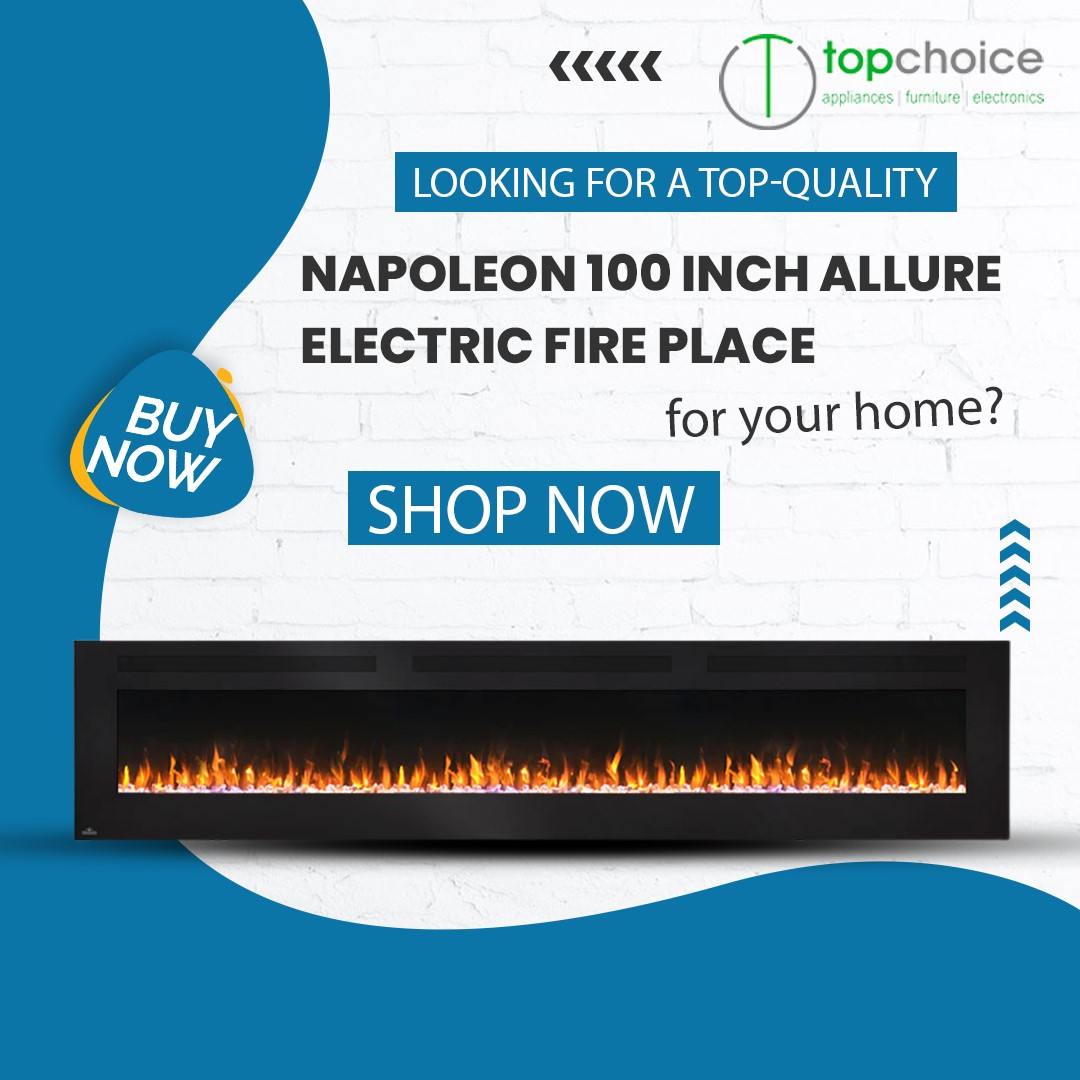 topchoicesca's tweet photo. #Fireplaces can be a great way to create ambiance in your home. Top choices is giving you a chance to save money with their #Napoleon 100 Inch Allure #ElectricFireplace. We are offering 20% off if bought now, so don't miss this opportunity Buy Now @
 https://t.co/ZyPt3J170Z https://t.co/vbi20bKaur