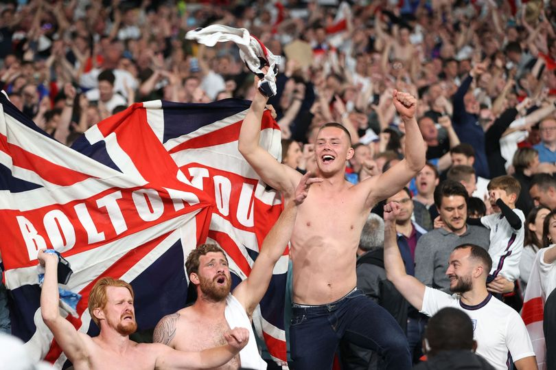 dailystar's tweet photo. England fans have been warned not to lose their shirts at the World Cup after FIFA ordered a cover-up - despite temperatures potentially reaching 50C in sweltering Qatar. https://t.co/0RHqDp0aep