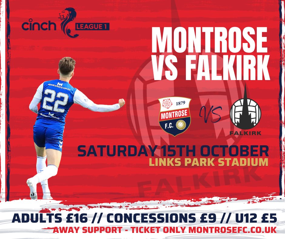 MontroseFC's tweet photo. UP NEXT!

It's the first of a huge double header at Links Park

Away Support @FalkirkFC - Ticket Only

🎟️https://t.co/b6BKxkR9io https://t.co/gllbFguF9a