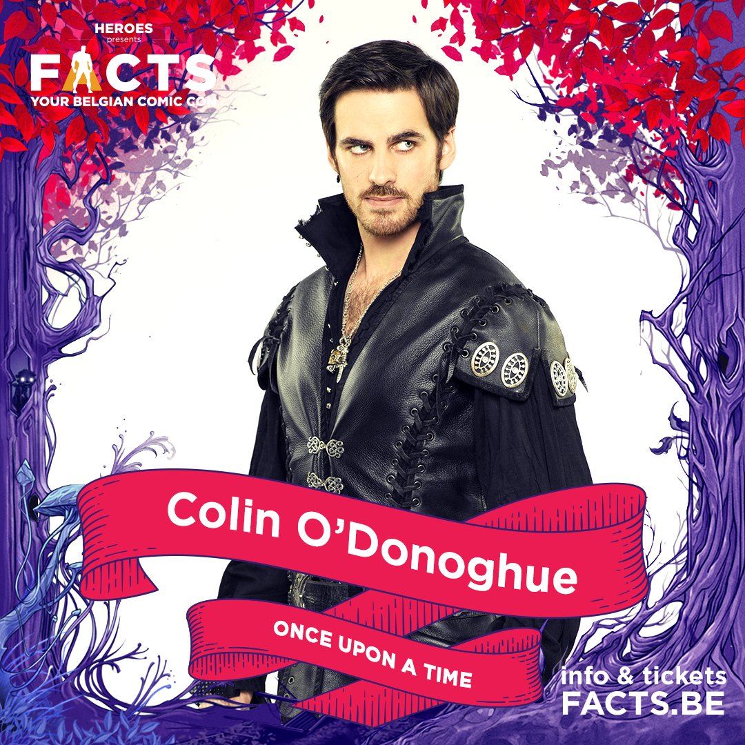 📢🏴‍☠️ #OnceUponATime actor @colinodonoghue1 completes the FACTS line-up! Meet #Hook at FACTS, on October 22-23, in Flanders Expo Ghent! 📸Photoshoots (bit.ly/3BJX9EX) ✍️Autographs 🤳Selfies 🎙Q&A on both days. 🎟👉Entry tickets on facts.be! #OUAT