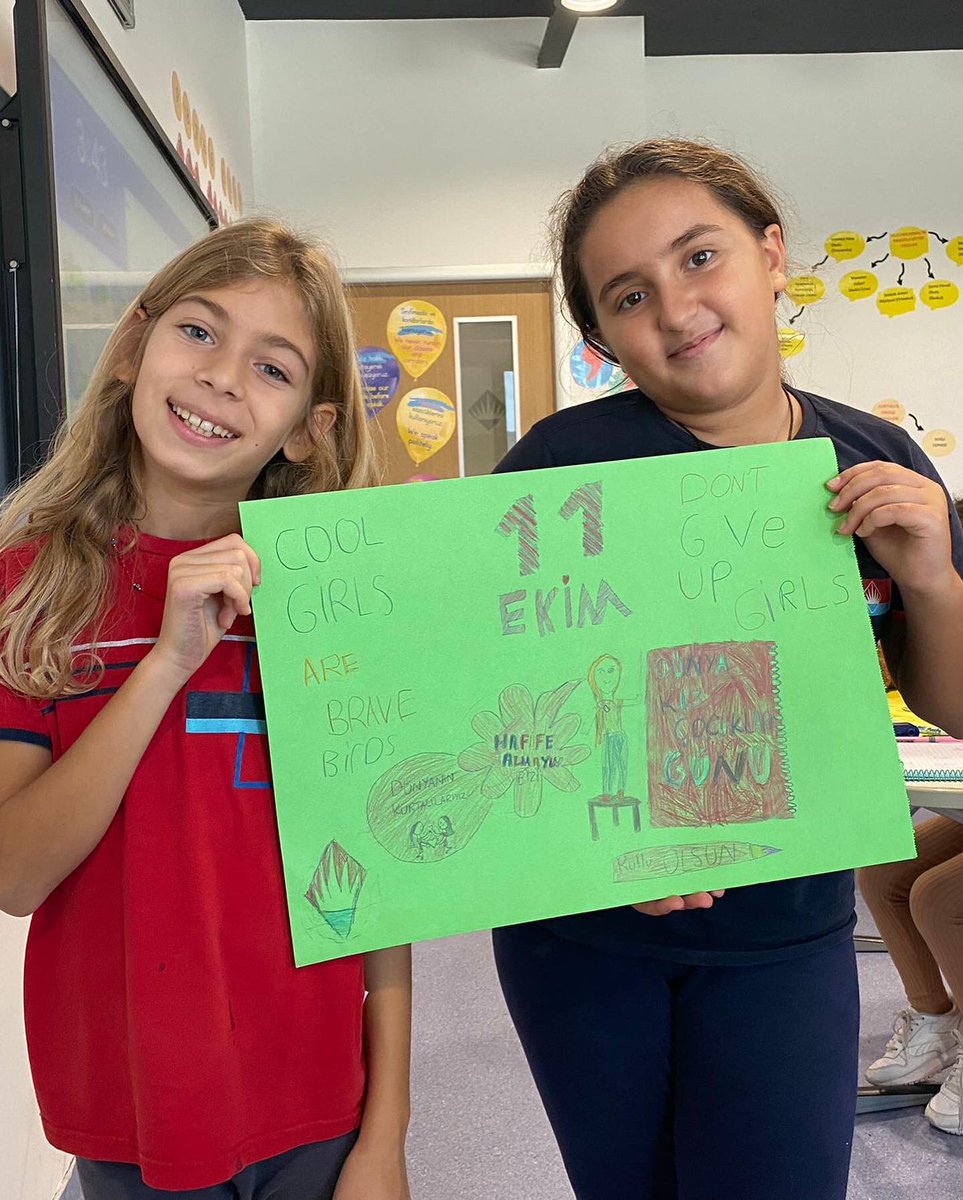 11 Ekim Dünya Kız Çocukları Günü Kutlu Olsun.
#bahçeşehirkoleji
#dünyakızçocuklarıgünü