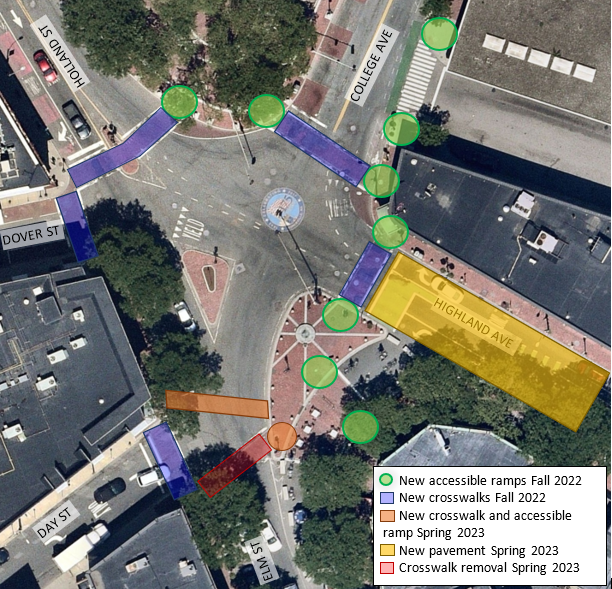 I hope everyone had a nice time at HONK! in Davis Sq last weekend, we decided to make our own noise in the coming weeks as we replace the brick curbs and crosswalks at these intersections to make them more accessible for all modes of travel. Info: somervillema.gov/daviscurbs