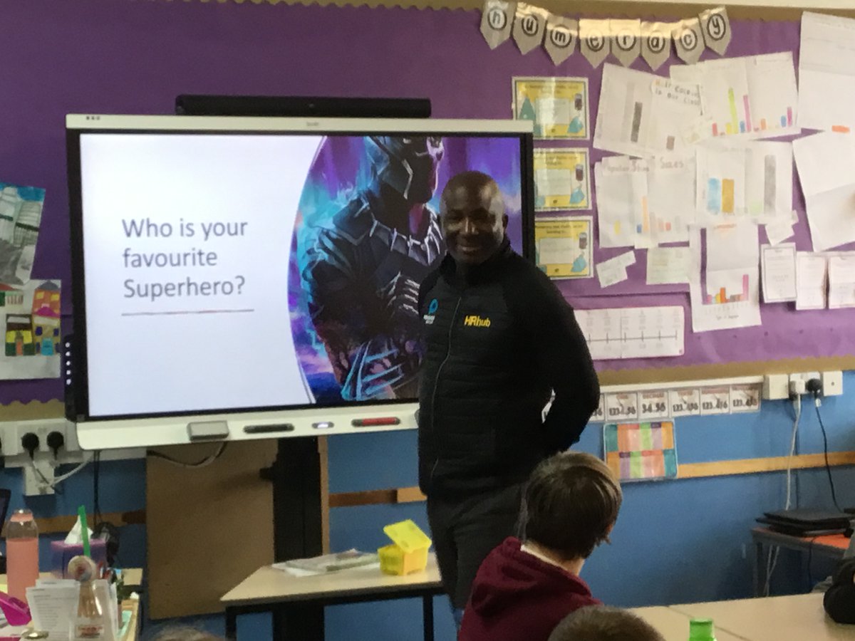 P7 have been learning about how to overcome discrimination and challenges that they may encounter as they progress through their lives. Edward Obi from <a href="/HRHubPlus/">HRHubPlus</a> <a href="/peridotrecruit/">@PeridotRecruit</a> has been sharing his experiences with us. #worldofwork #ourlocalworld #community
