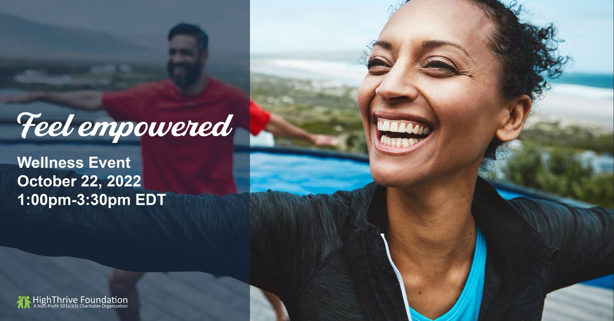 TATCSInc's tweet image. Improve your well-being! Join the HighThrive Foundation at its First Annual Wellness Event (free!) in Gaithersburg, MD on Saturday, Oct 22nd. Register here: eventbrite.com/e/highthrive-f…