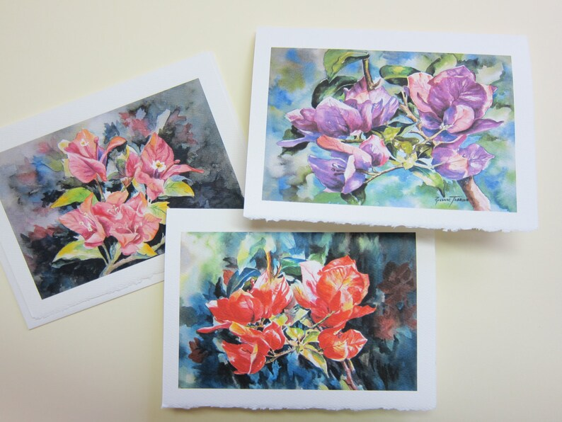 PamelaBaker67's tweet photo. https://t.co/oHnn1VqwrT @RTobaison @WatercolorsNMore #BougainvilleaVarietyAssortment #WatercolorNoteCards #CCTag https://t.co/nNzjW8p3NI