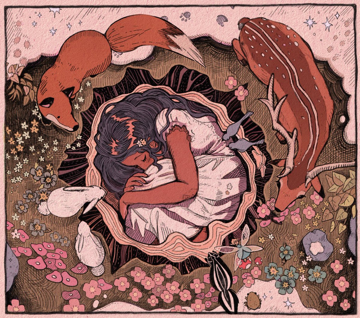 passionpeachy's tweet photo. #PortfolioDay never done this tag before but I would love to do book covers, illustrative work or visdev work https://t.co/sldjzyeNbT